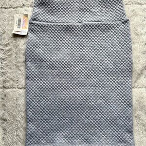 LuLaRoe Quilted Blue Pencil Skirt
